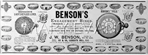 Bensons: Advert for Benson's jewellery 1897