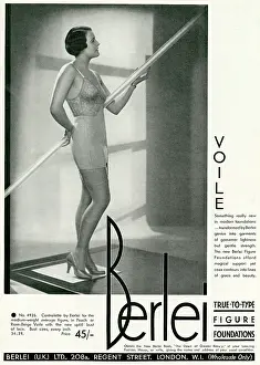Suspender: Advert for Berlei women's underwear 1933