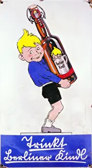 Kindl: advertising, beverages, beer, enamel advertising