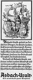 Asbach: advertising, beverages, brandy Asbach Uralt