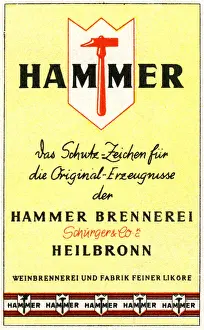 Heilbronn: advertising, beverages, brandy, Hammer Distillery