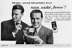 Kaffee: advertising, beverages, coffee, Kaffee HAG, advert