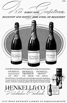 Trocken: advertising, beverages, sparkling wine, Henkell