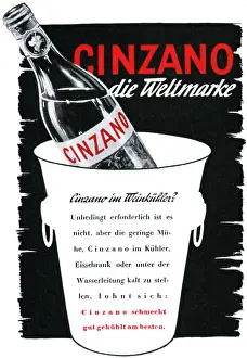 Vermouth: advertising, beverages, vermouth, Cinzano, advert