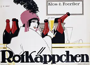Wilhelminian: advertising, beverages, wine, sparkling wine