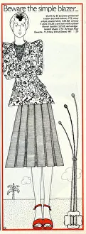 Pleated: Advertisement, Beware the simple blazer