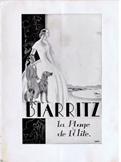 Bergeres: Advert for Biarritz, New York, 1934