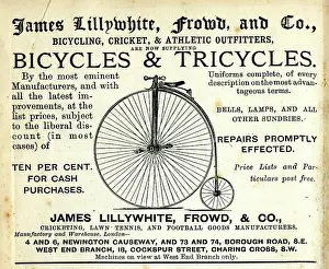 Bicycles: Advertisement, Bicycles & Tricycles
