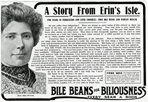 Troubles: Advert for Bile Beans 1906