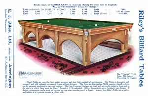Billiard: ADVERT. BILLIARD TABLE