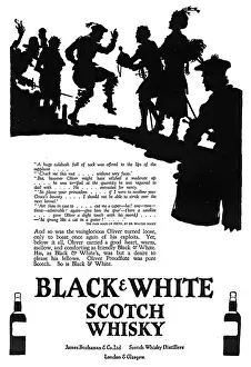 Calabash: Advertisement for Black & White Whisky