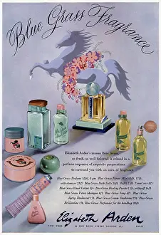 Shampoo: Advertisement for Blue Grass by Elizabeth Arden