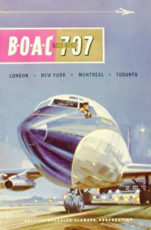 Toronto: Advertisement for BOAC 707 flights