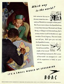Speedbird: Advert, BOAC, British Overseas Airways