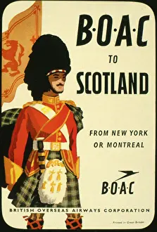 Sporran: Advertisement for BOAC flights to Scotland
