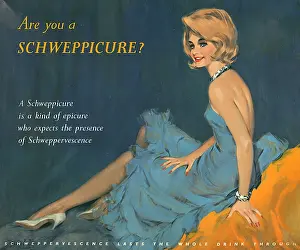 Epicure: Advertising board for Schweppes, by David Wright