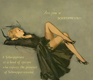 Epicure: Advertising board for Schweppes, by David Wright