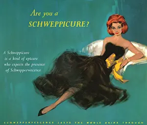 Epicure: Advertising board for Schweppes, by David Wright