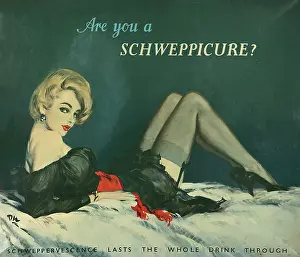 Schweppicure: Advertising board for Schweppes, by David Wright