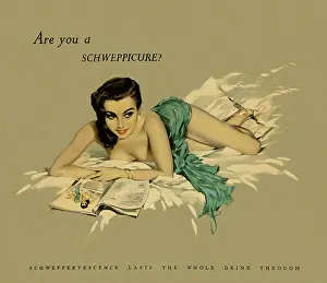Suggestive: Advertising board for Schweppes by David Wright