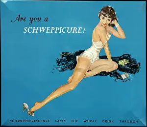 Suggestive: Advertising board for Schweppes - Schweppicure?