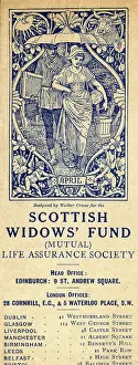 Cornhill: Advertising bookmark, April, designed by Walter Crane