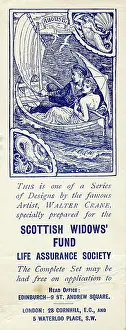Cornhill: Advertising bookmark, August, designed by Walter Crane