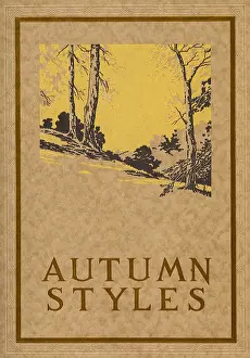 Savers: Ad with Border of Fall Trees on a Hill in Autumn