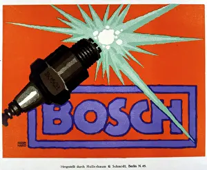 Spark: Advertisement for the Bosch spark plug