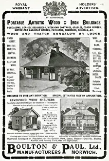 Conservatories: Advert for Boulton & Paul, Ltd, conservatories 1905