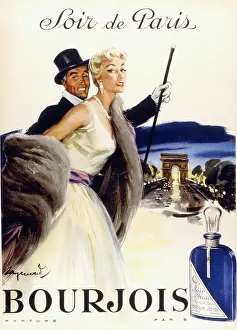 Elysees: Advertisement for Bourjois Soir de Paris perfume