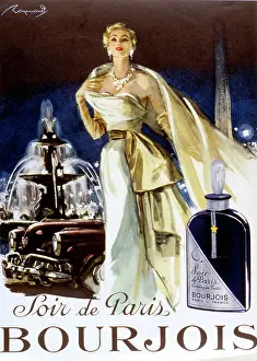 Soir: Advertisement for Bourjois Soir de Paris perfume