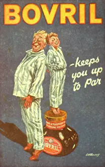 Pyjamas: Advertisement for Bovril beef drink