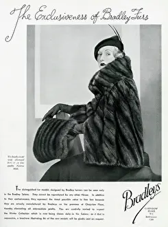 Bradleys: Advert for Bradleys quality mink 1934