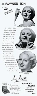 Bret: Advert for De Bret beauty masks 1934
