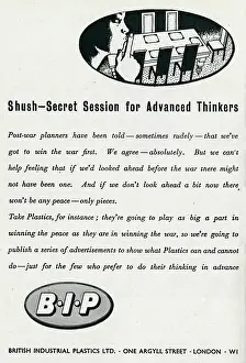 Optimistic: Advert for British Industrial Plastic Limited 1942