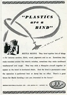 Weatherproof: Advert for British Industrial Plastic Limited 1944
