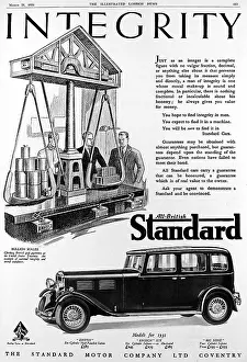 Bullion: Advertisement for British Standard car