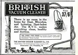 Microbes: Advert for The British Vacuum Cleaner 1912