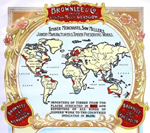 Merchants: Advert, Brownlee & Co, Timber Merchants, Glasgow