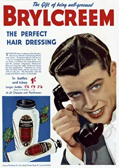 Brylcreem: Advert for Brylcreem 1939