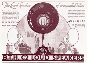 Bakelite: Advert for B.T.H. Loud Speakers 1927