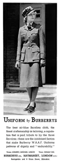 Waaf: Advert for Burberry W.A.A.F. uniforms 1940