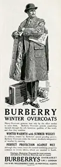 Wools: Advert for Burberry winter coats 1924