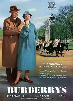 Raincoats: Advert for Burberrys Coronation 1953