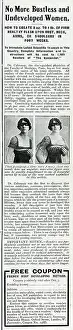 Enlargement: Advertisement for bust developer product