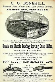 Belmont: Advertisement, C G Bonehill, Birmingham