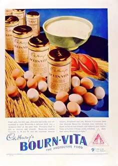 Vitamins: Advertisement for Cadbury's Bourn-Vita