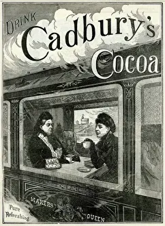 Coco: Advert for Cadbury's Cocoa drink 1884