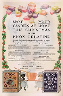 Delicacies: Advert for candy making from Knox Gelatine